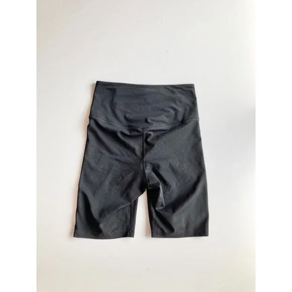 GIRLFRIEND COLLECTIVE Black Float Set Juliet Bra High Rise Bike Shorts, Size S/M - Picture 10 of 16